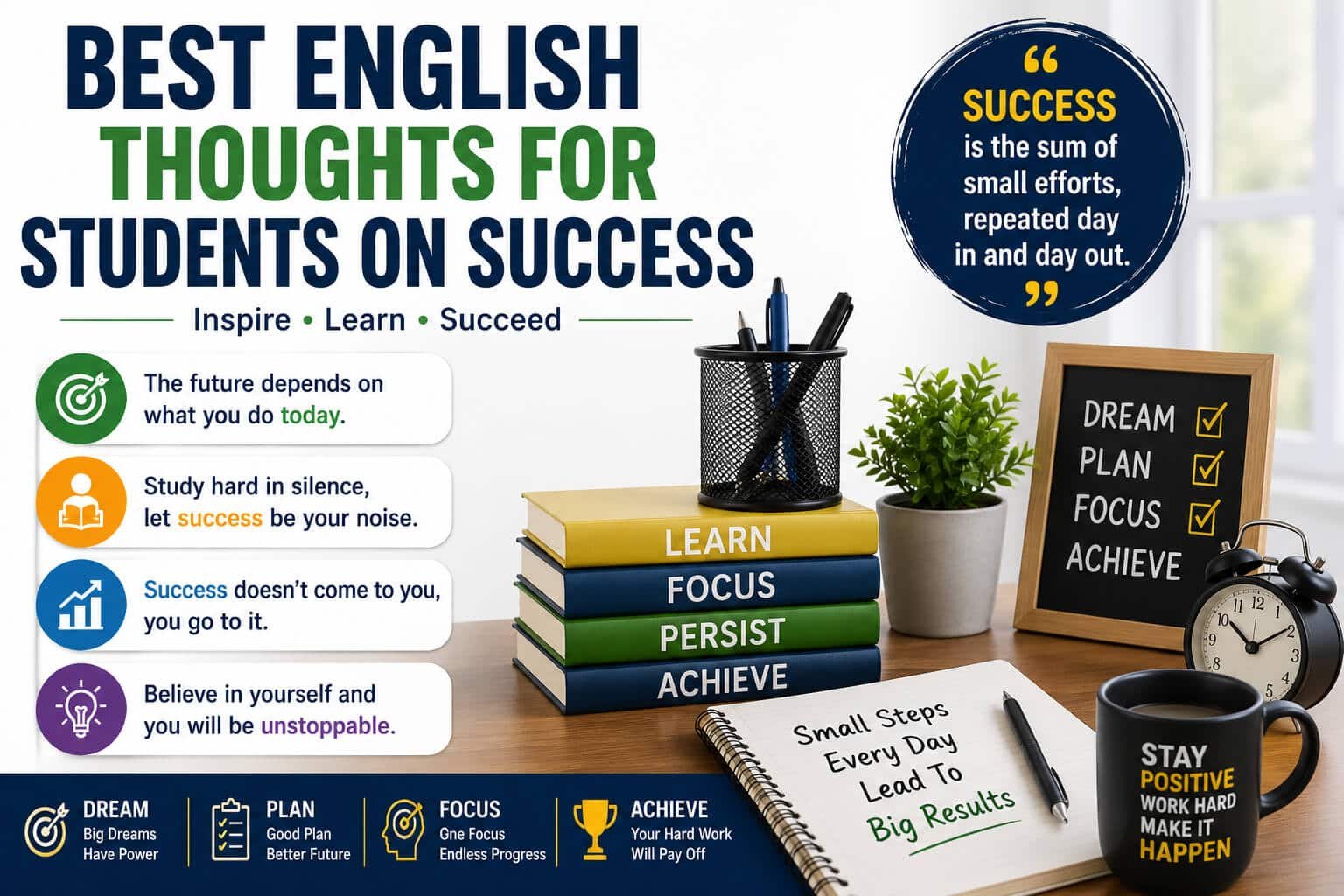 Best English Thoughts for Students on Success