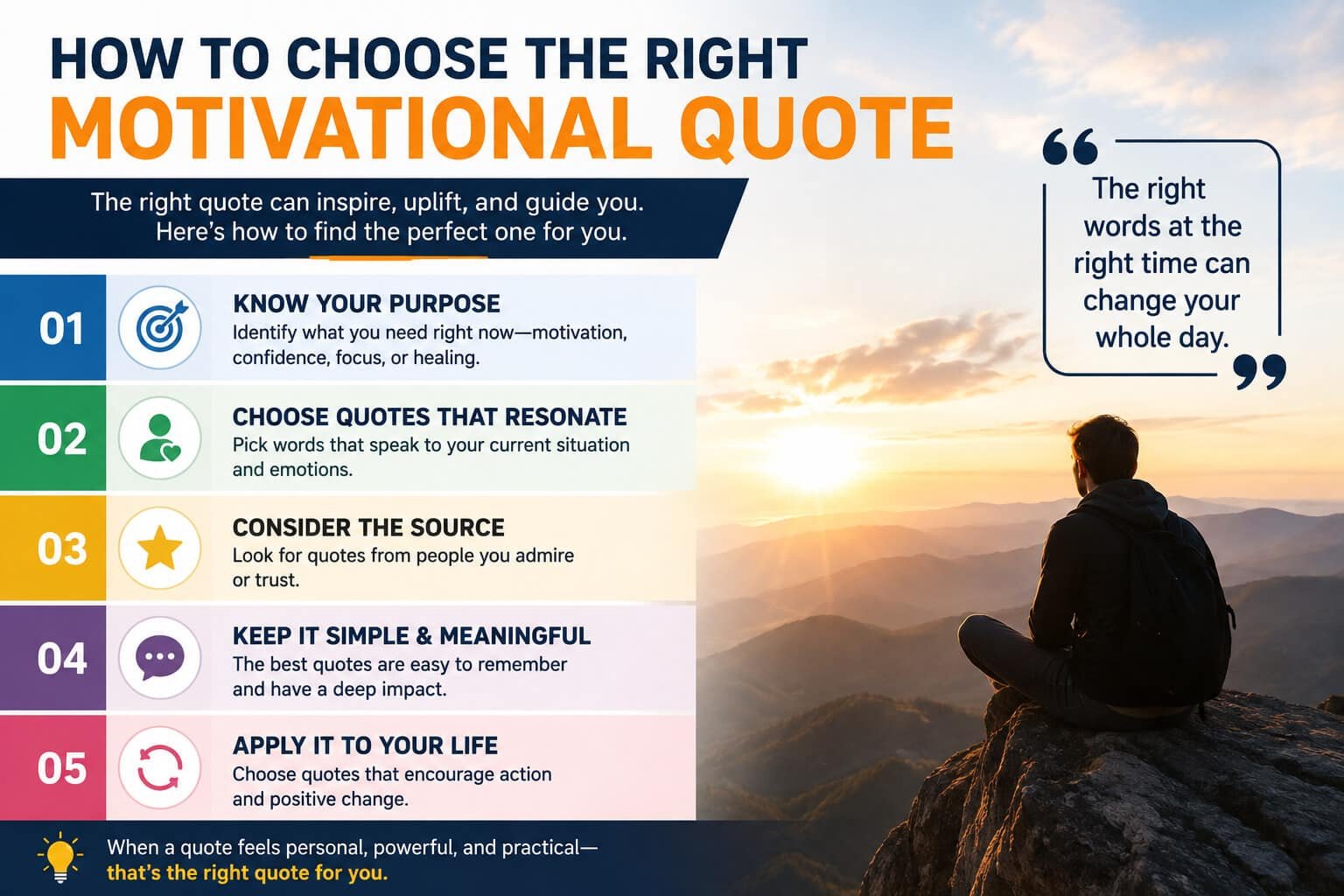 How to Choose the Right Motivational Quote