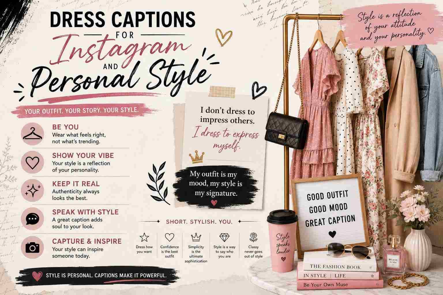 Dress Captions for Instagram and Personal Style