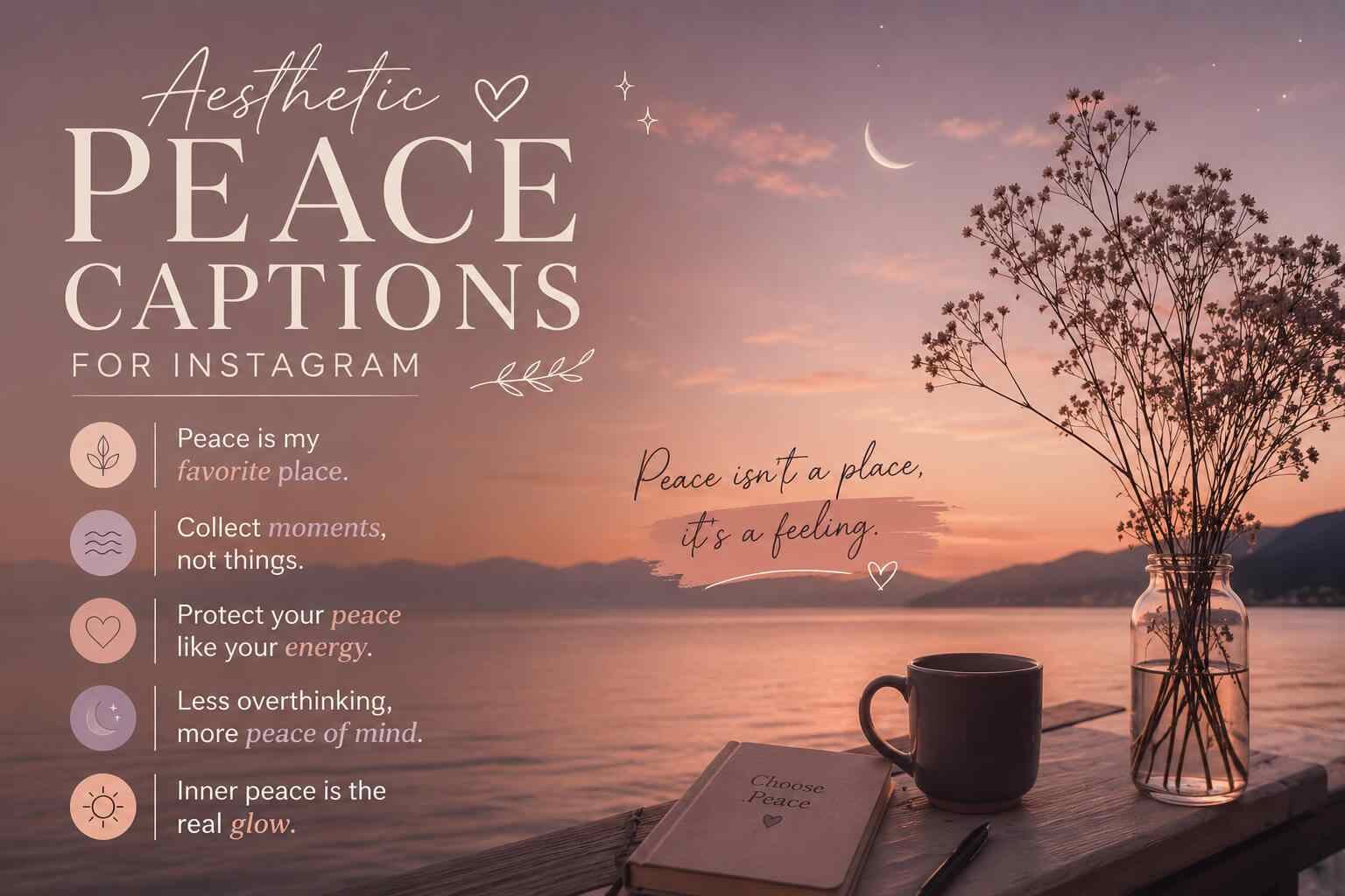 Aesthetic Peace Captions for Instagram