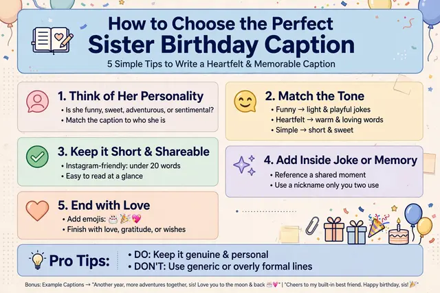 How to Choose the Perfect Sister Birthday Caption