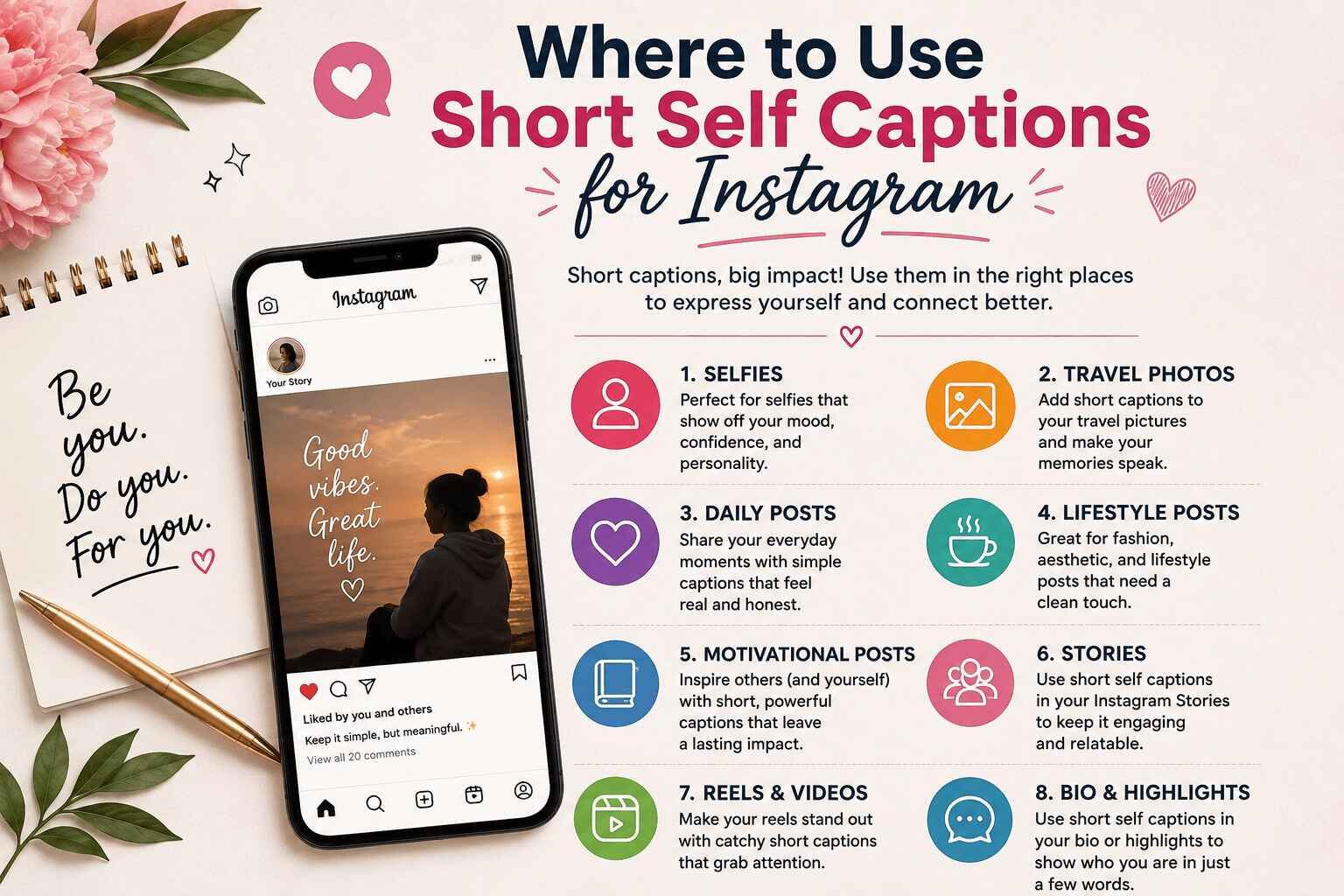 Where to Use Short Self Captions for Instagram