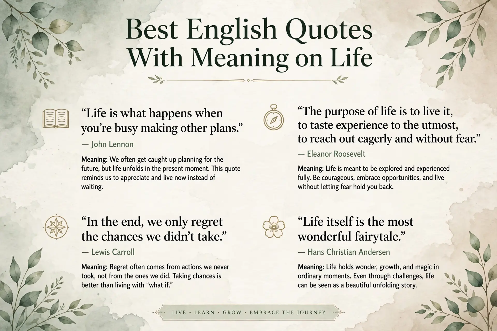Best English Quotes With Meaning on Life