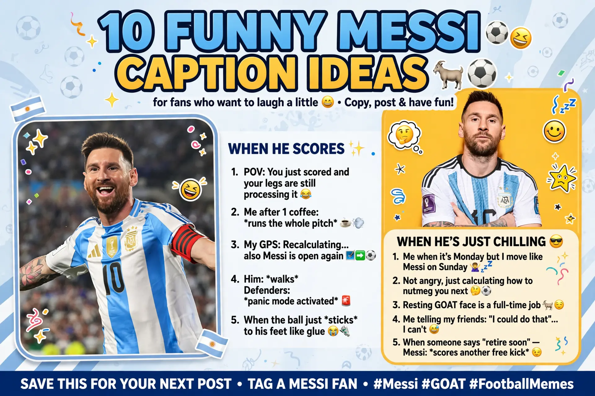 Funny Messi Caption Ideas For Fans Who Want To Laugh A Little