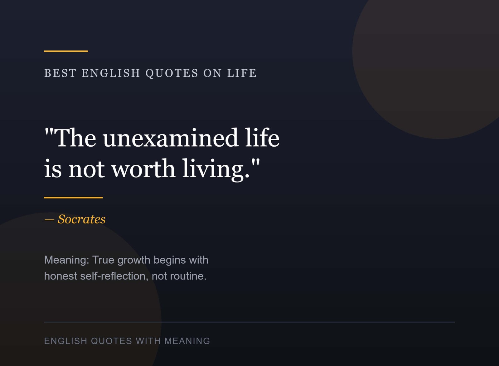 Best English Quotes With Meaning on Life