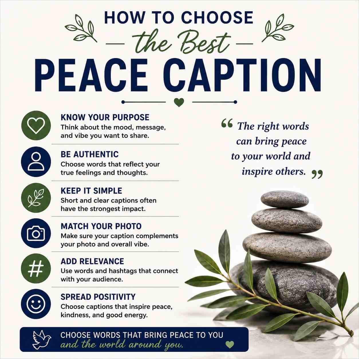 How to Choose the Best Peace Caption