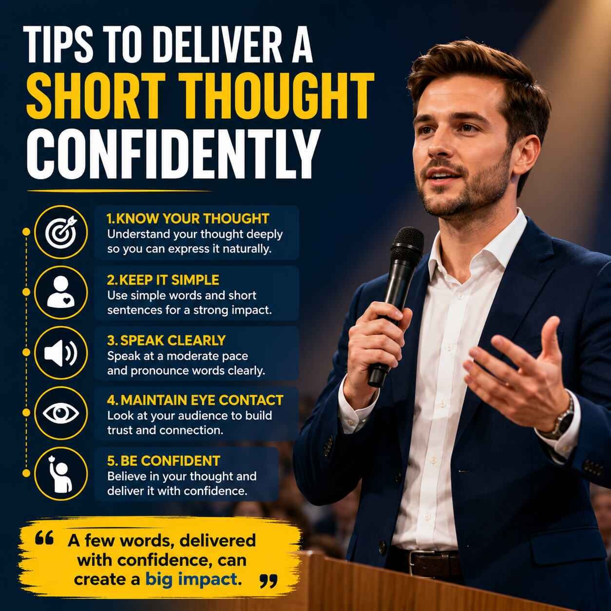 Tips to Deliver a Short Thought Confidently
