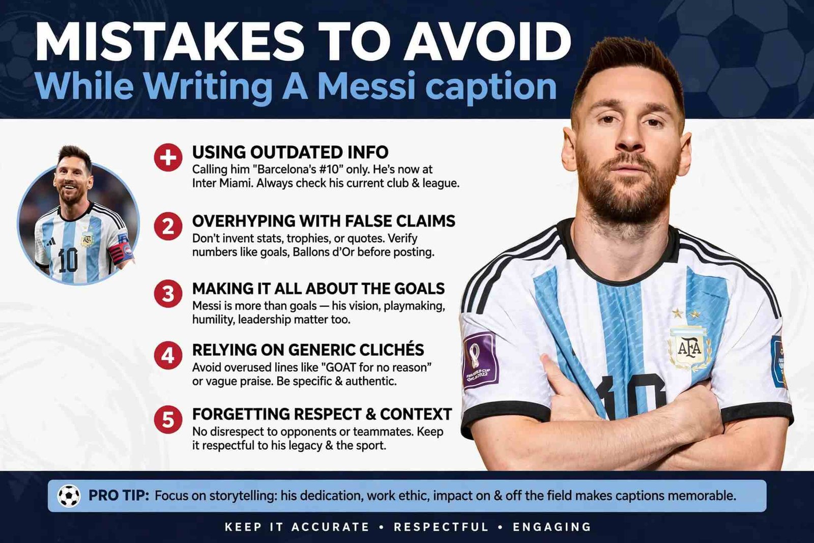 Mistakes To Avoid While Writing A Messi Caption