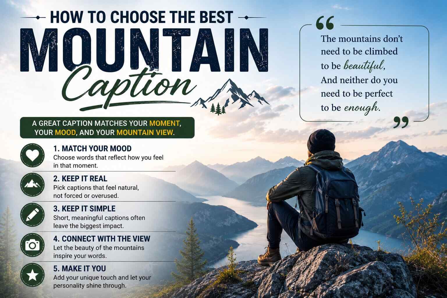 How to Choose the Best Mountain Caption