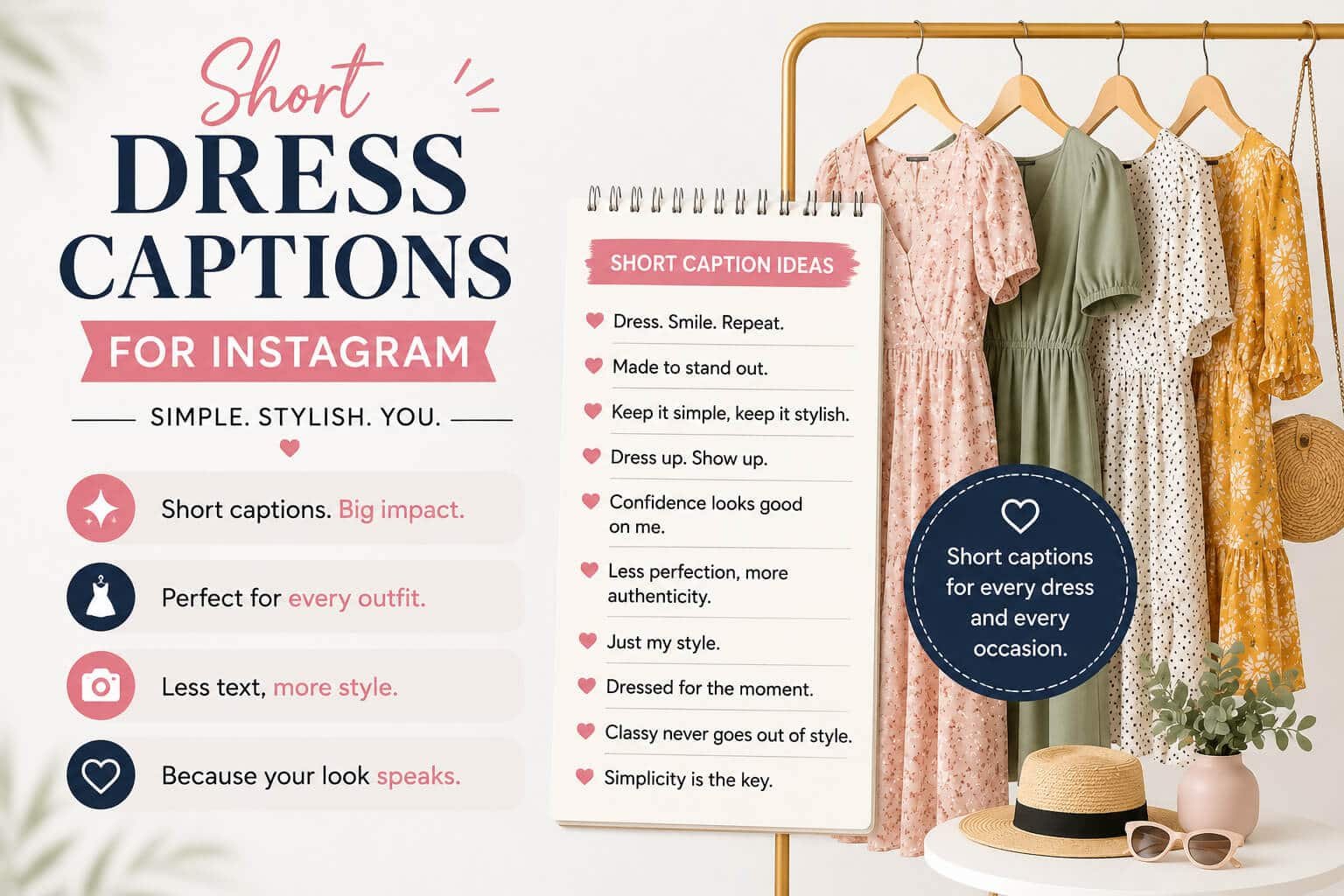 Short Dress Captions for Instagram