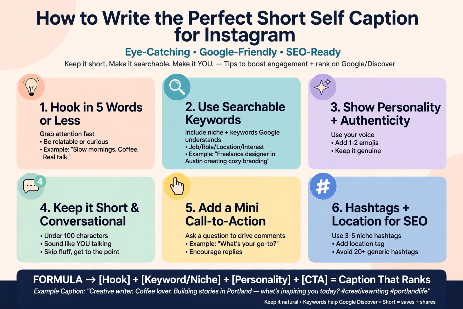 How to Write the Perfect Short Self Caption for Instagram