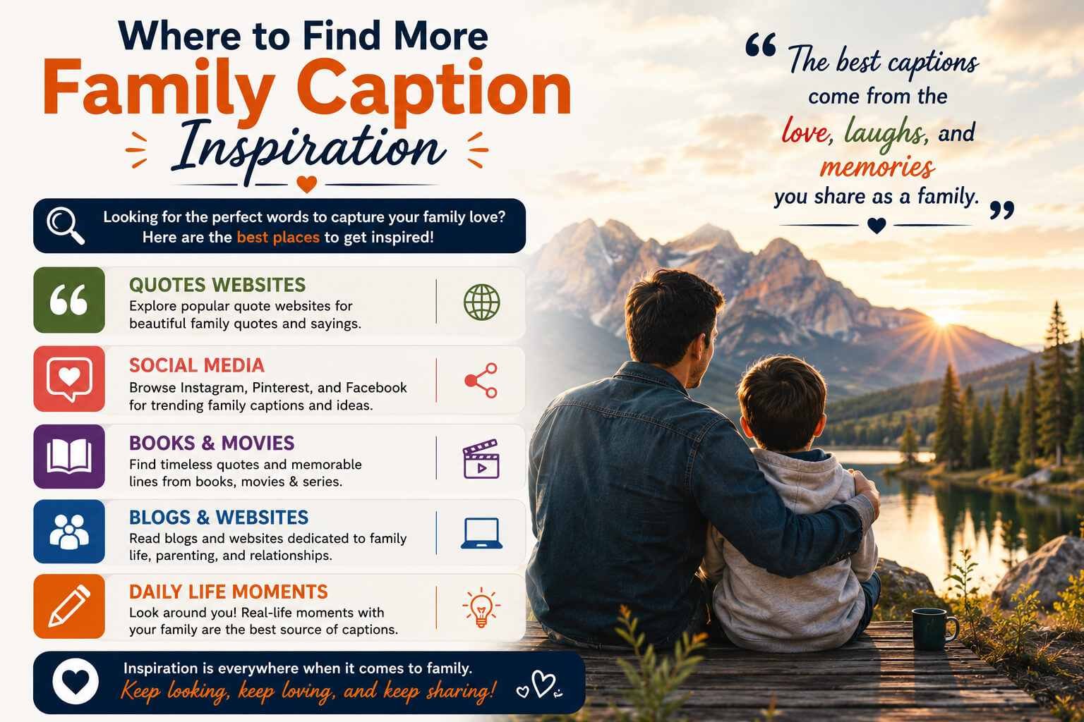 Where to Find More Family Caption Inspiration