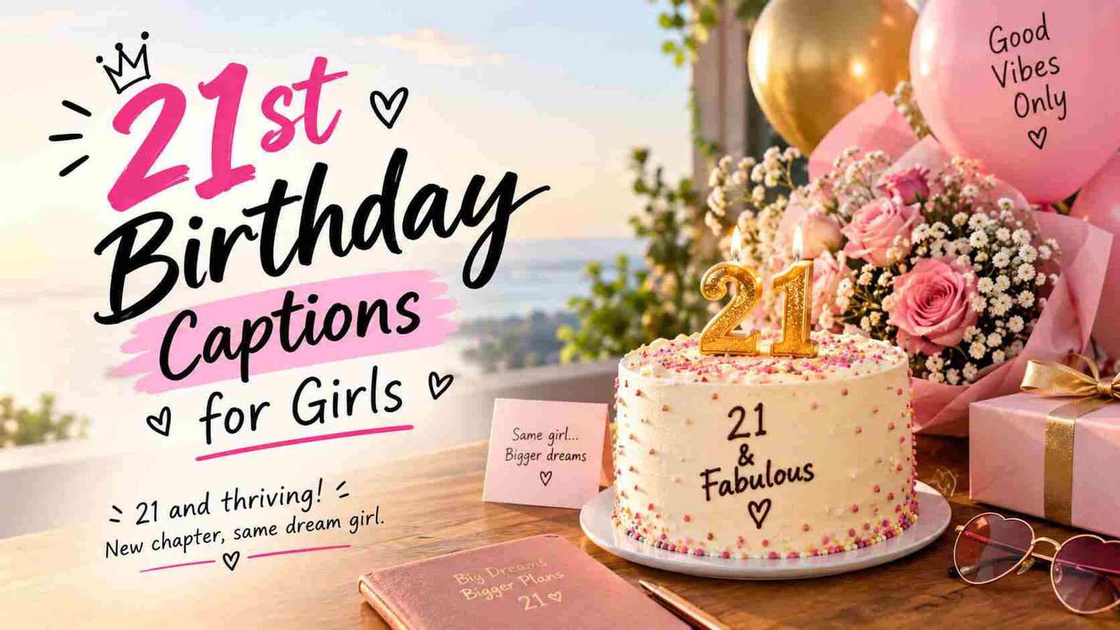 21st Birthday Captions for Girls