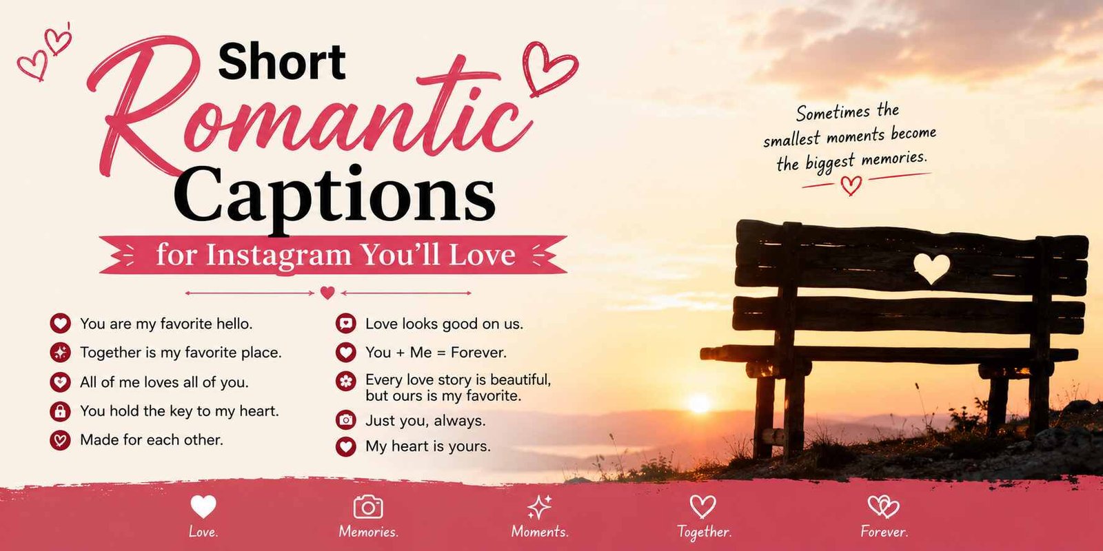 Short Romantic Captions for Instagram You'll Love