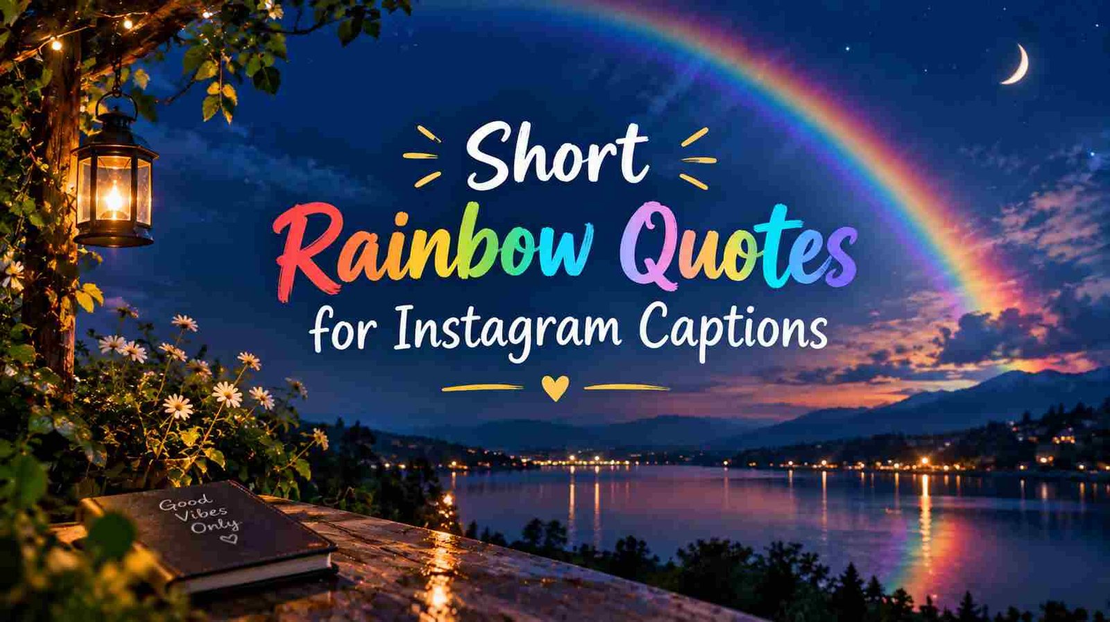 Short Rainbow Quotes for Instagram Captions