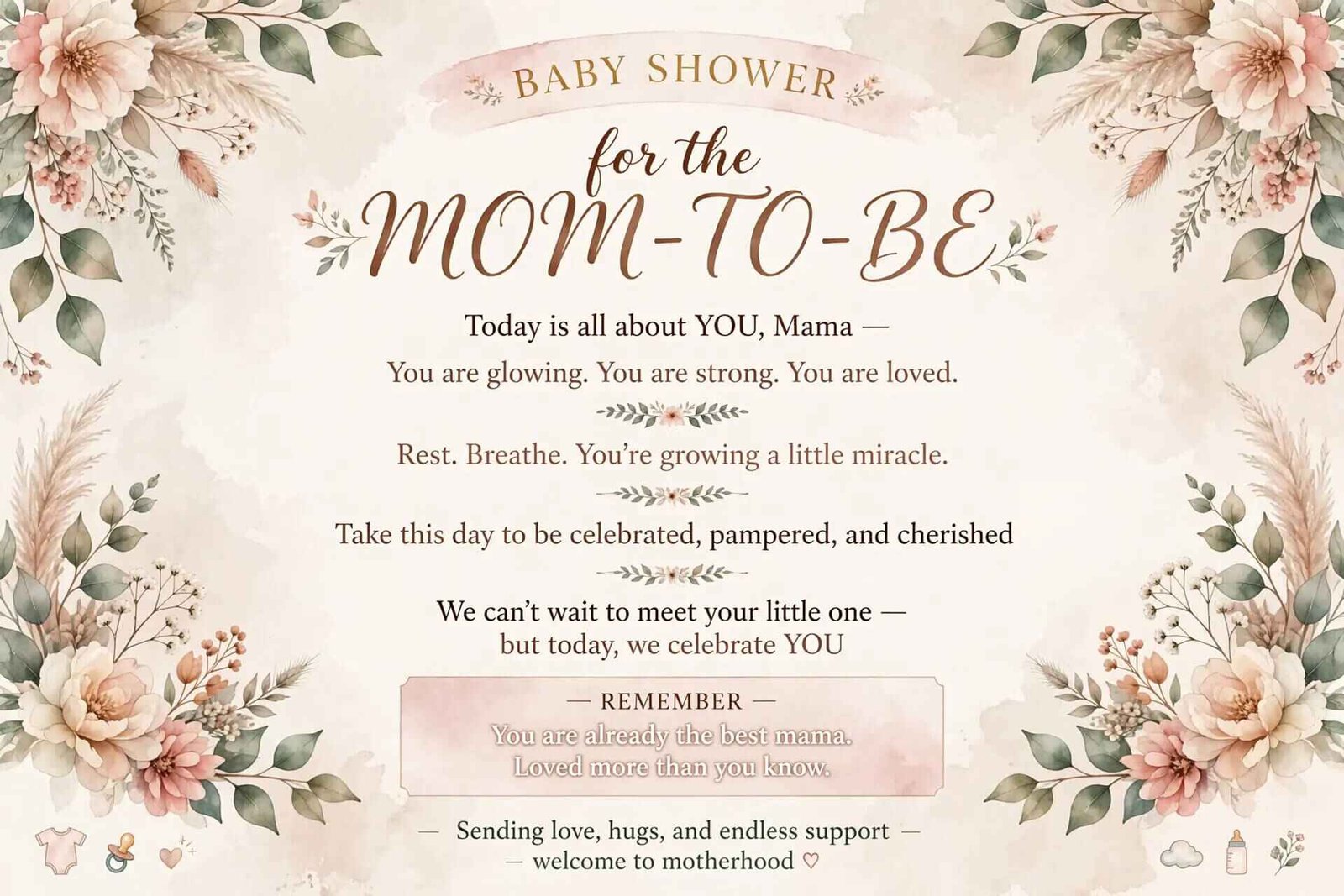 Baby Shower Captions for the Mom-to-Be