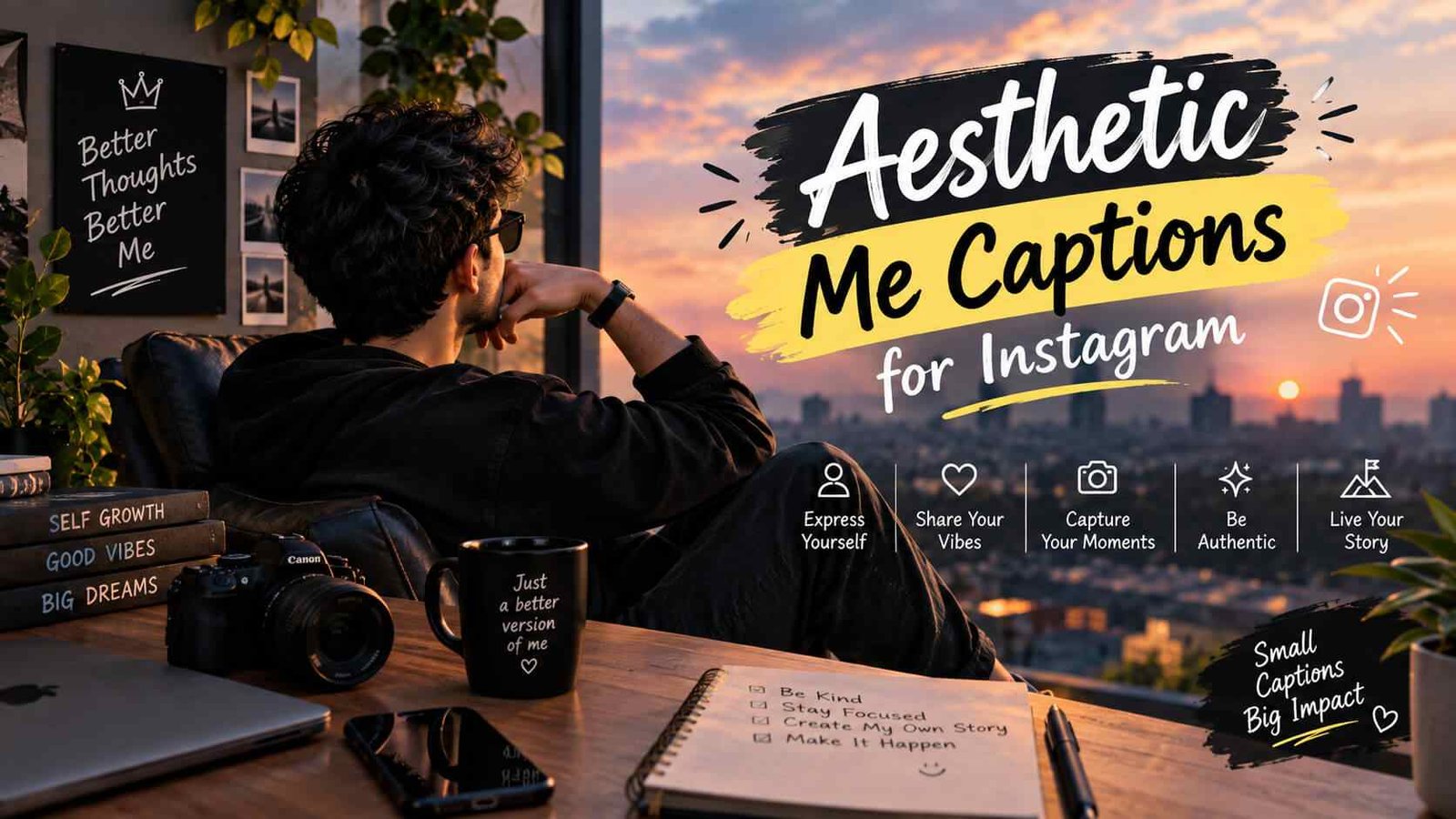 Aesthetic Me Captions for Instagram