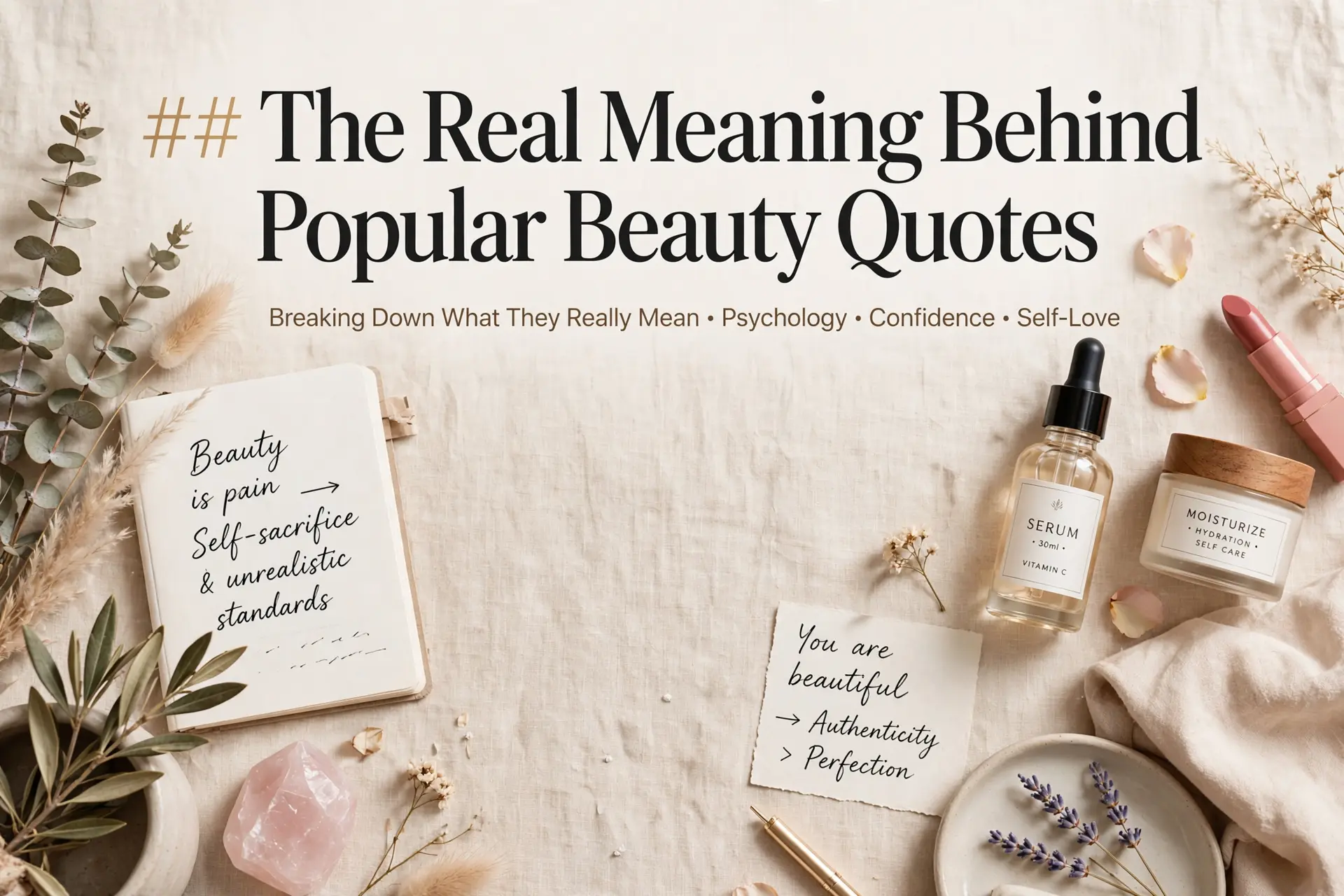 The Real Meaning Behind Popular Beauty Quotes