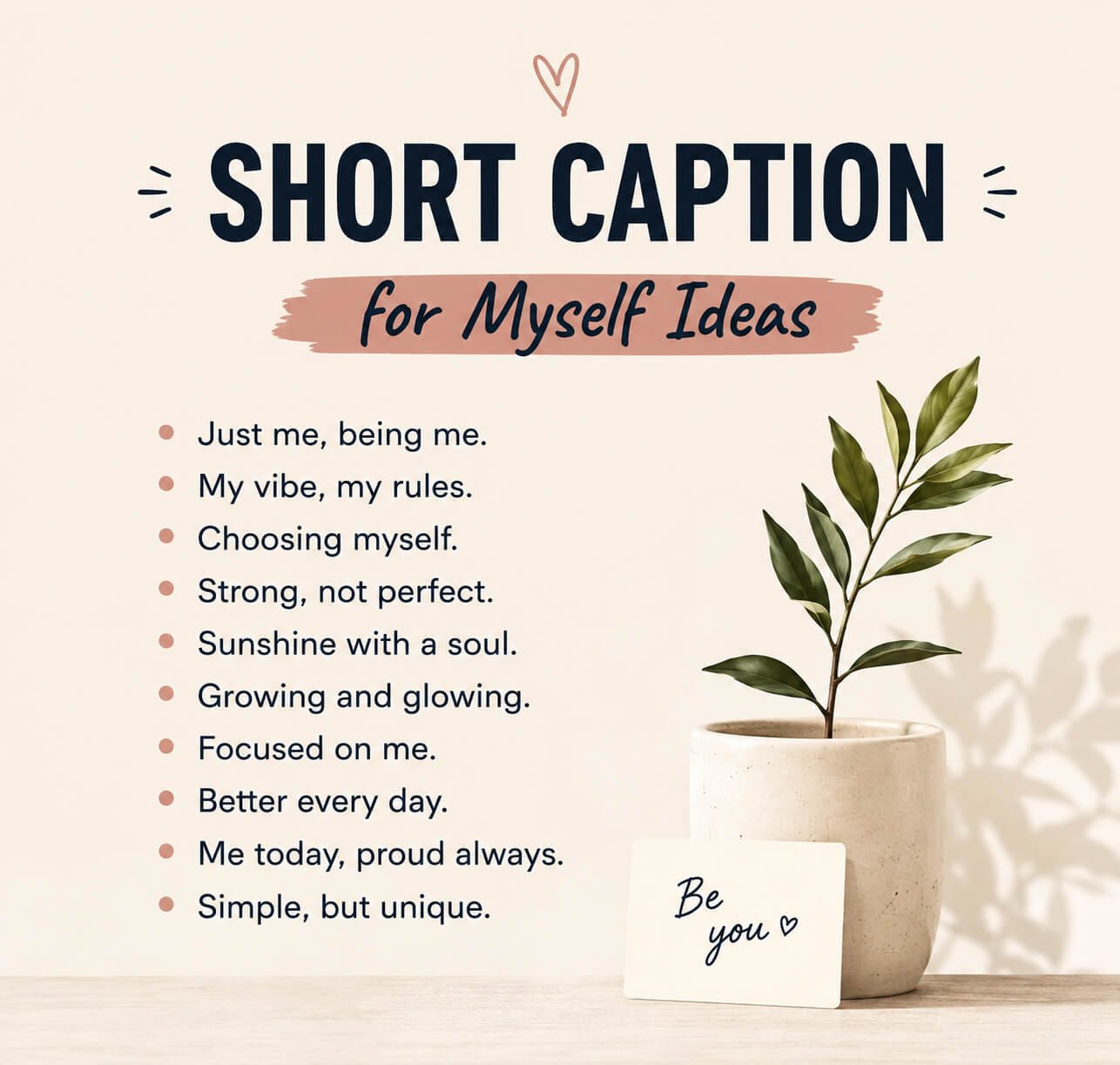Short Caption for Myself Ideas