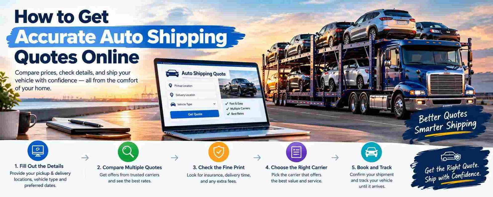 How to Get Accurate Auto Shipping Quotes Online