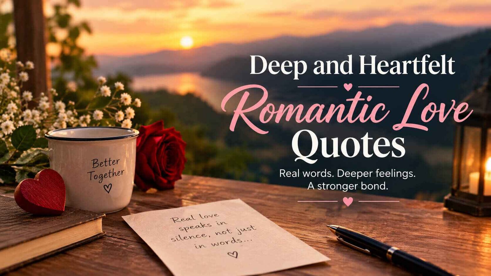 Deep and Heartfelt Romantic Love Quotes