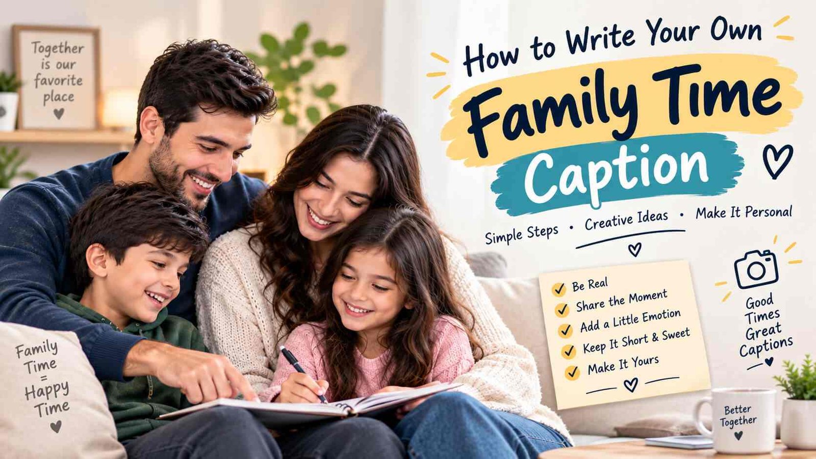 How to Write Your Own Family Time Caption