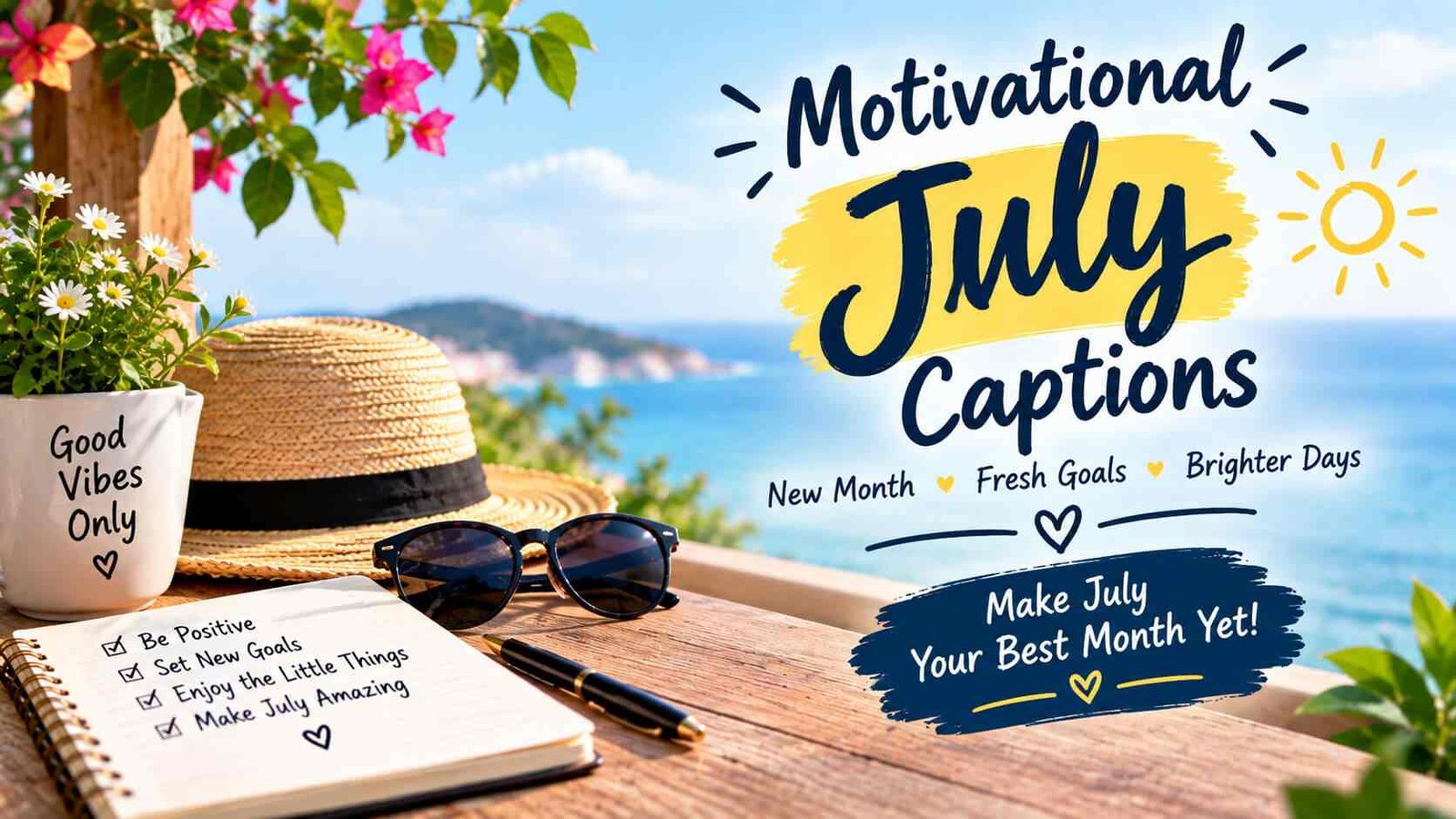 Motivational July Captions