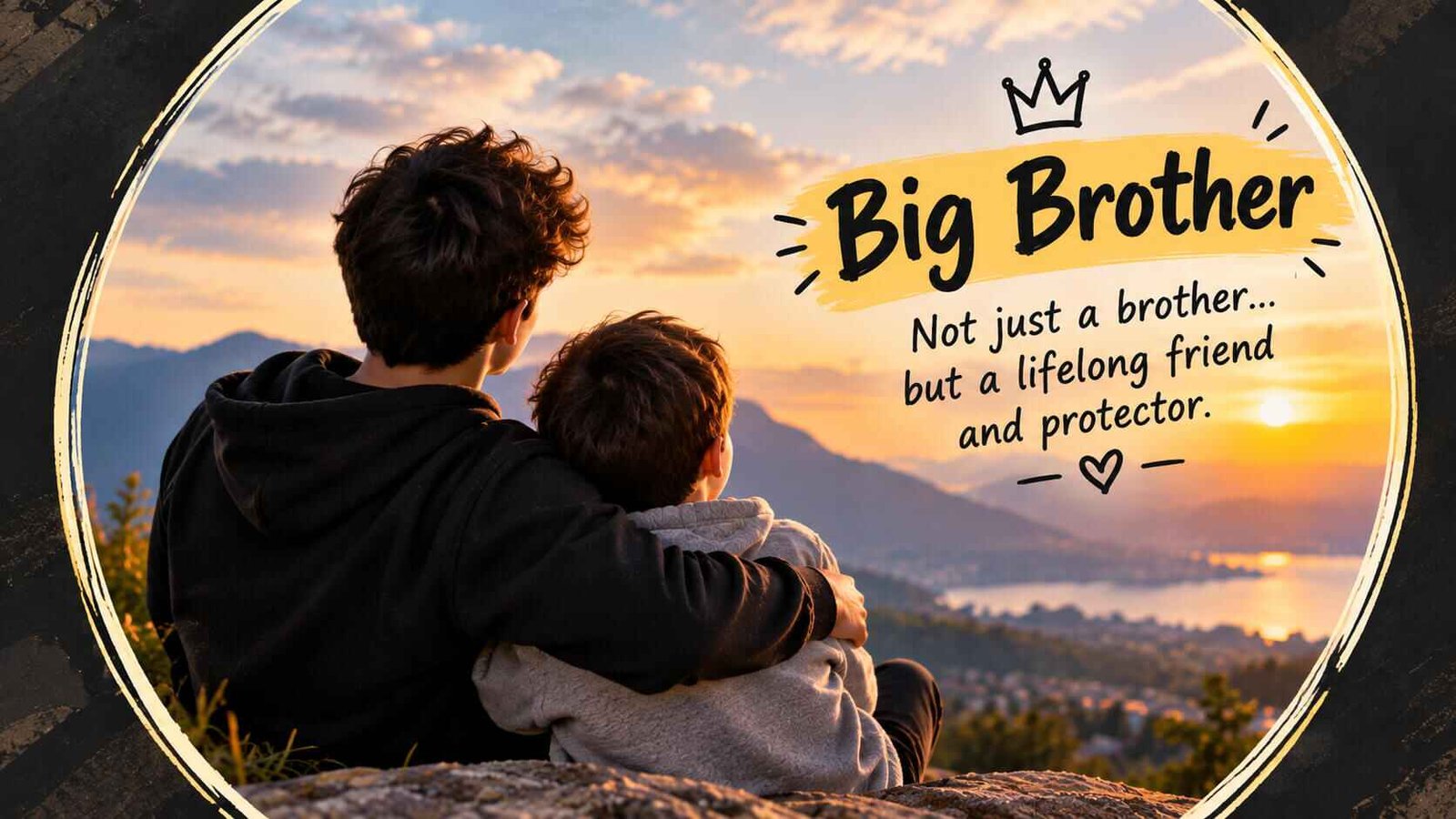Caption for Big Brother for Instagram Bio or Story Highlights