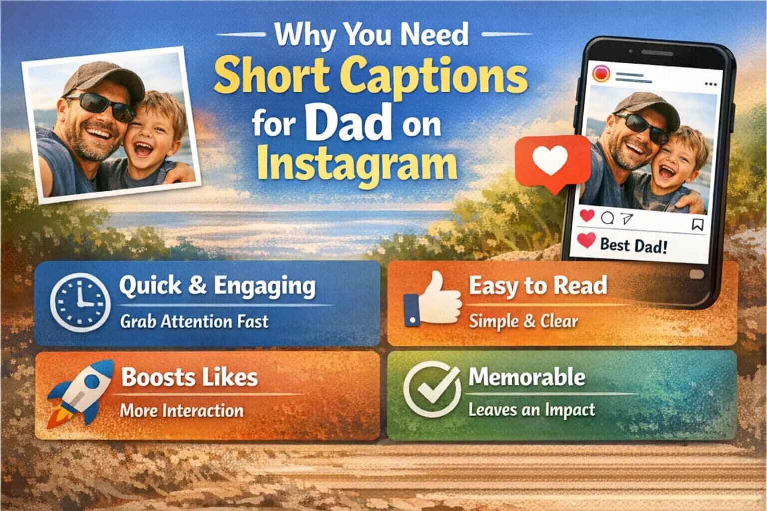 Why You Need Short Captions for Dad on Instagram
