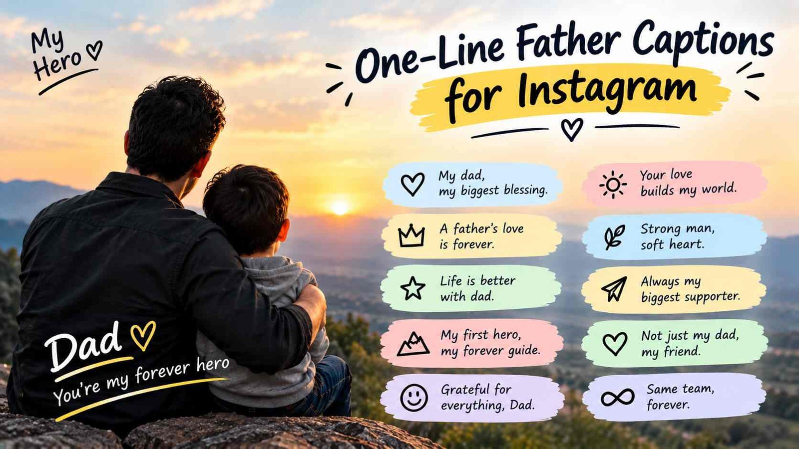 One-Line Father Captions for Instagram