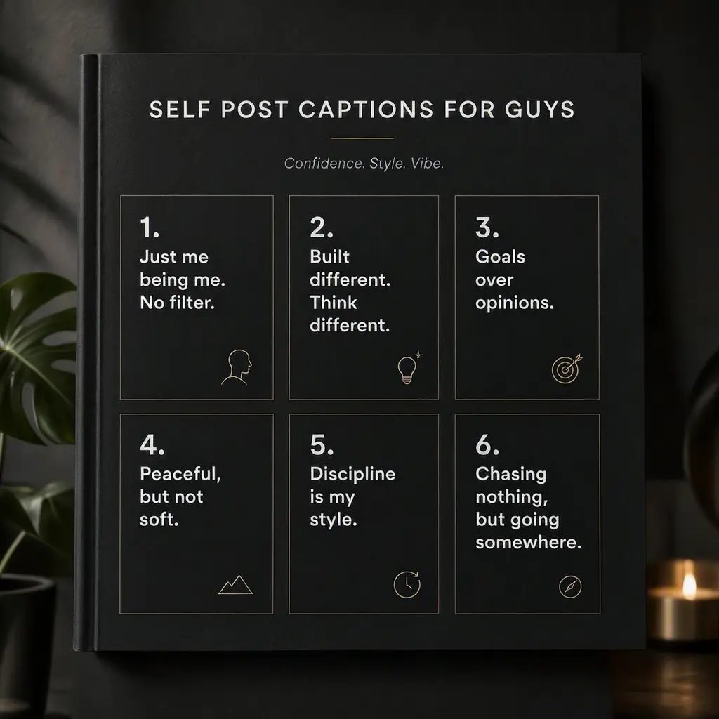 Self Post Captions for Instagram for Guys