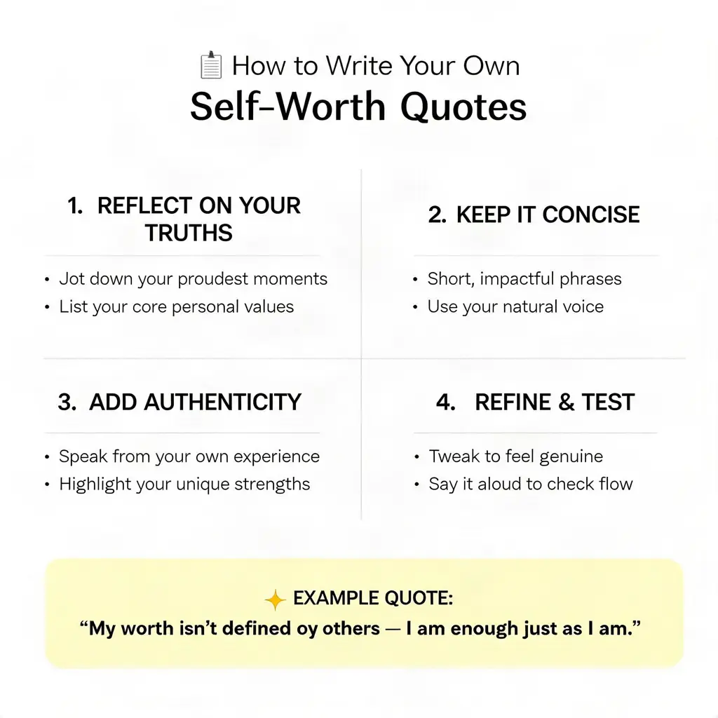 How to Write Your Own Self Worth Quotes