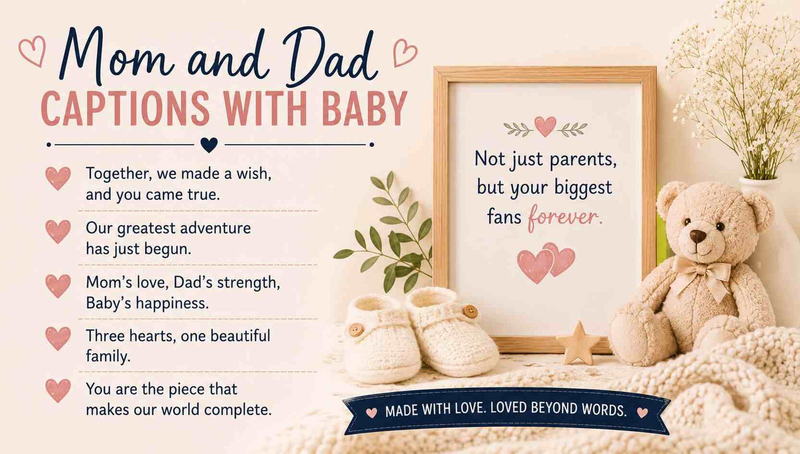 Mom and Dad Captions With Baby
