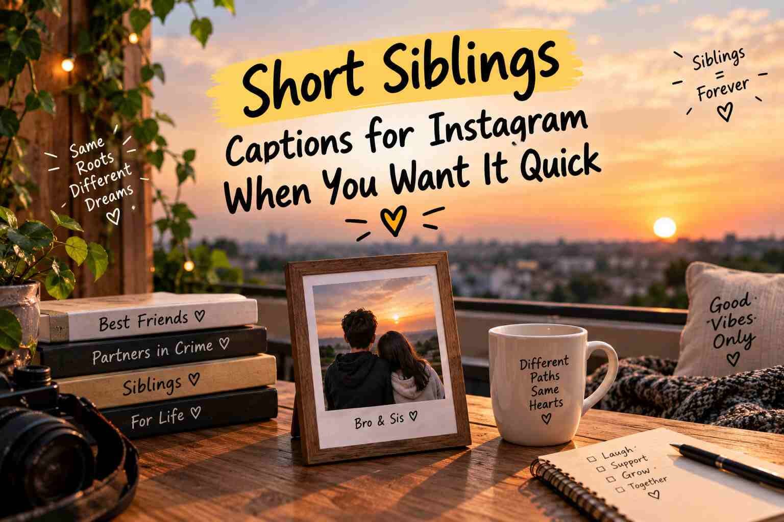 Short Siblings Captions for Instagram When You Want It Quick