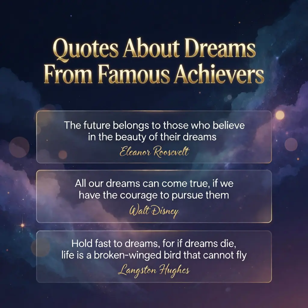 Quotes About Dreams From Famous Achievers