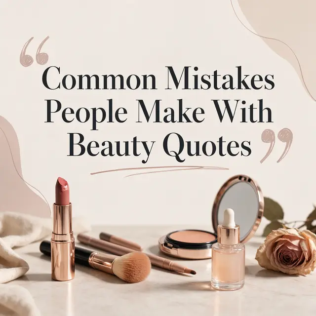 Common Mistakes People Make With Beauty Quotes