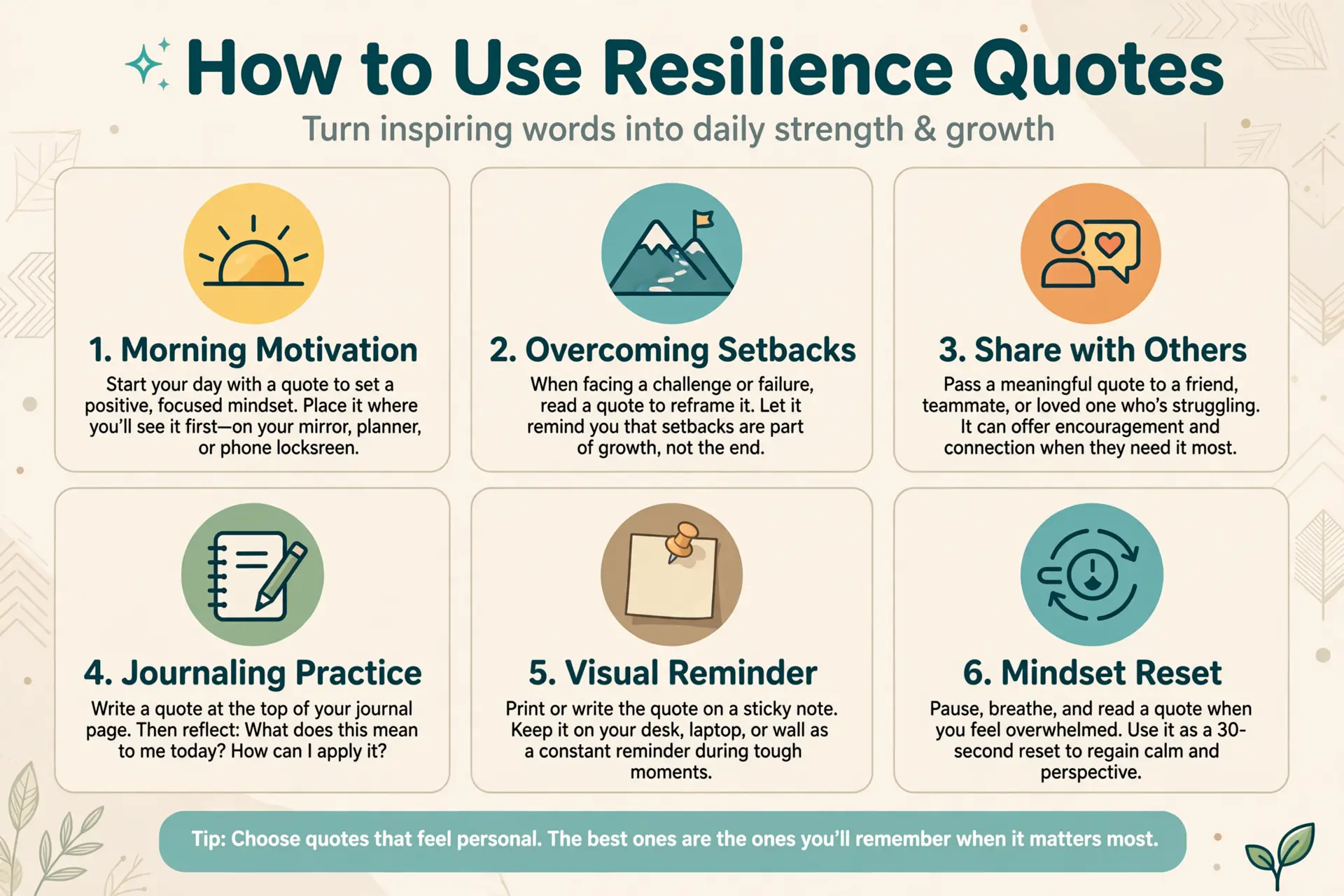 How to Use Resilience Quotes