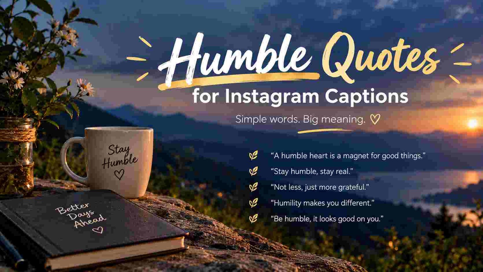 Humble Quotes for Instagram Captions