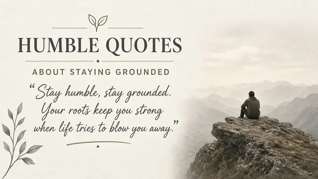 Humble Quotes About Staying Grounded