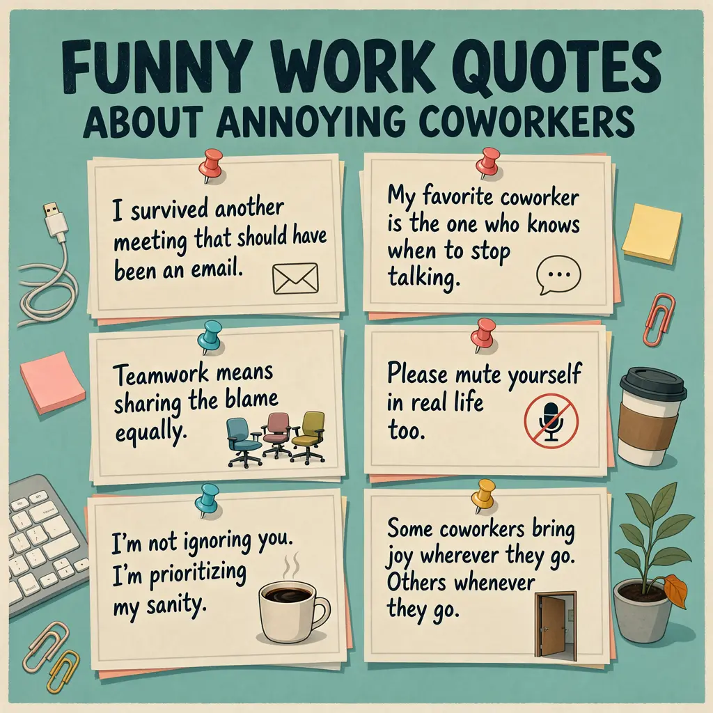 Funny Work Quotes About Annoying Coworkers