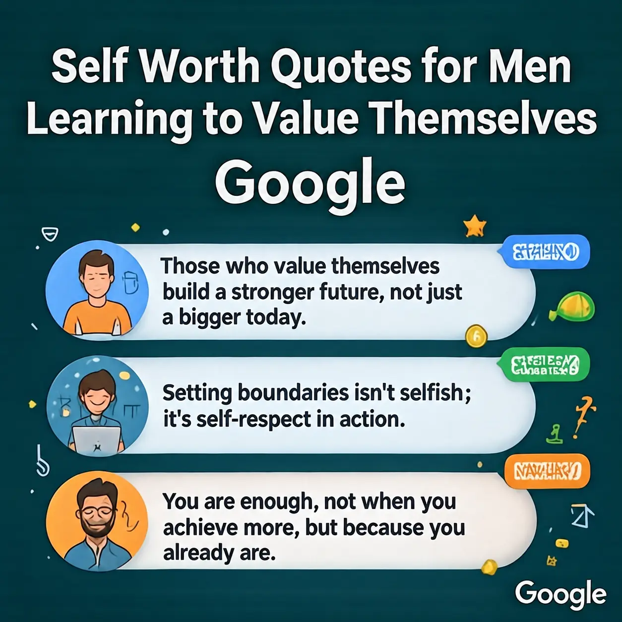 Self Worth Quotes for Men Learning to Value Themselves
