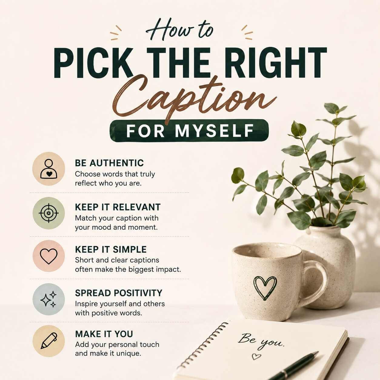 How to Pick the Right Caption for Myself