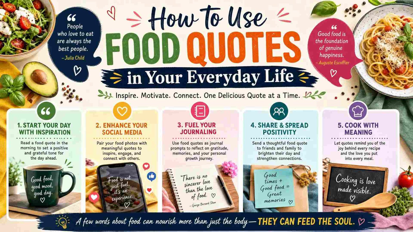 How to Use Food Quotes in Your Everyday Life