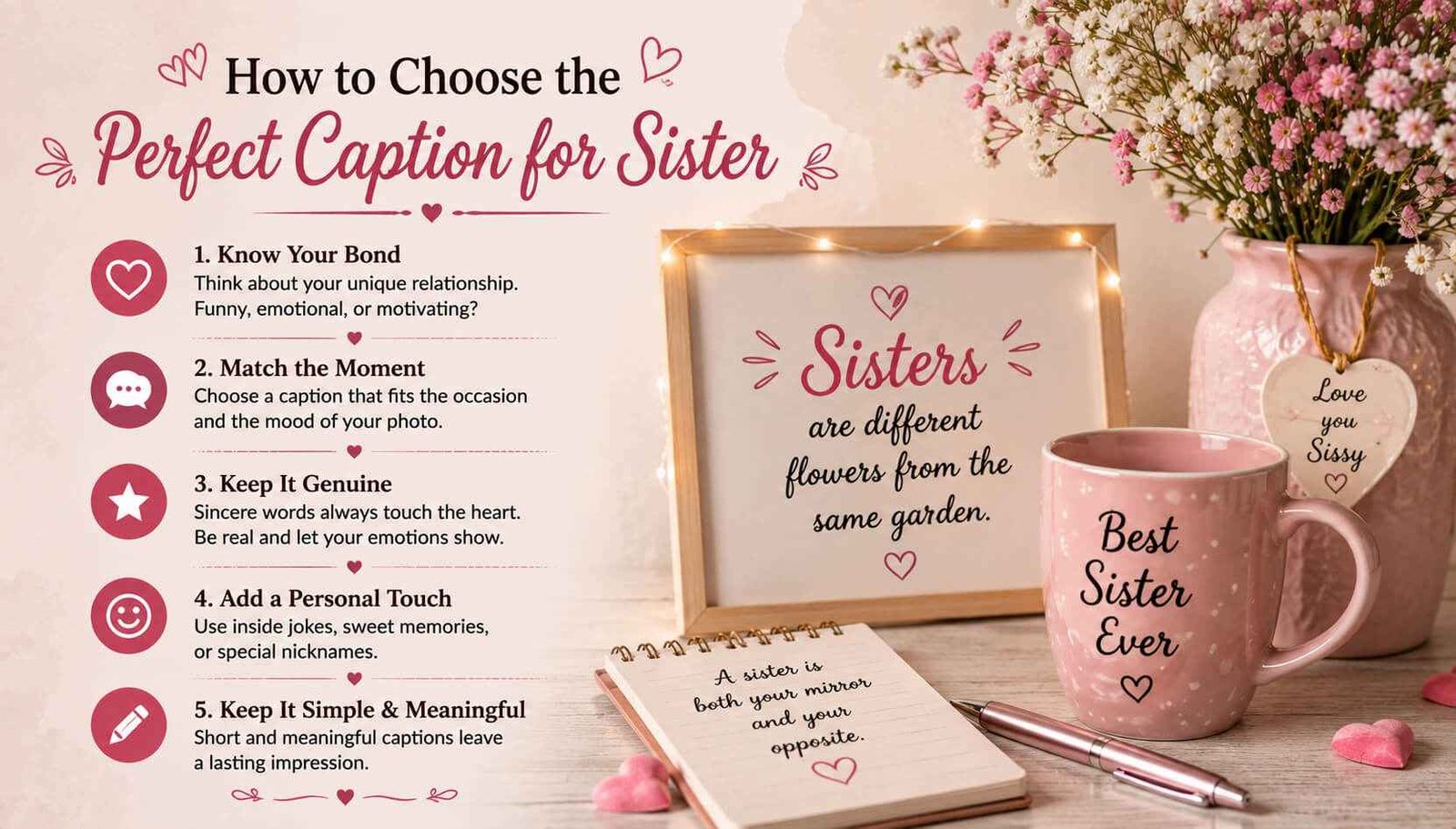 How to Choose the Perfect Caption for Sister