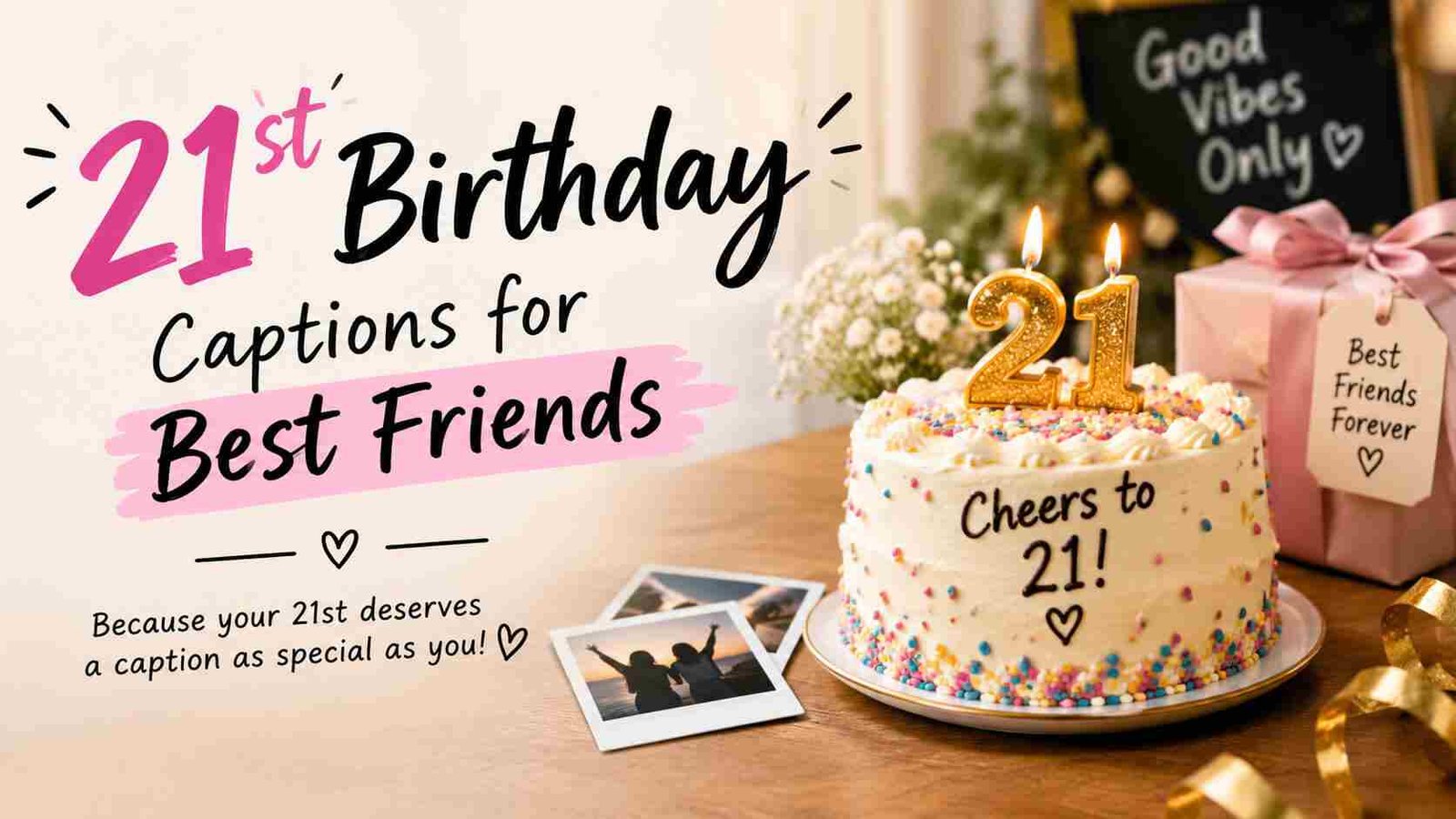 21st Birthday Captions for Best Friends