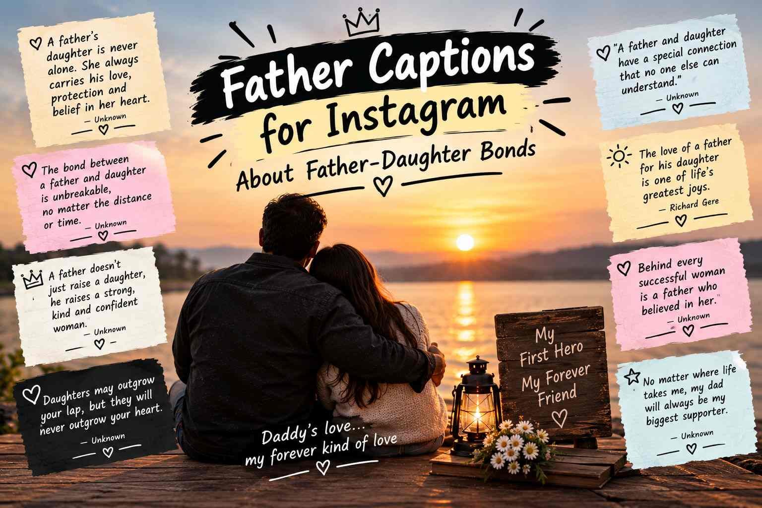 Father Captions for Instagram About Father-Daughter Bonds