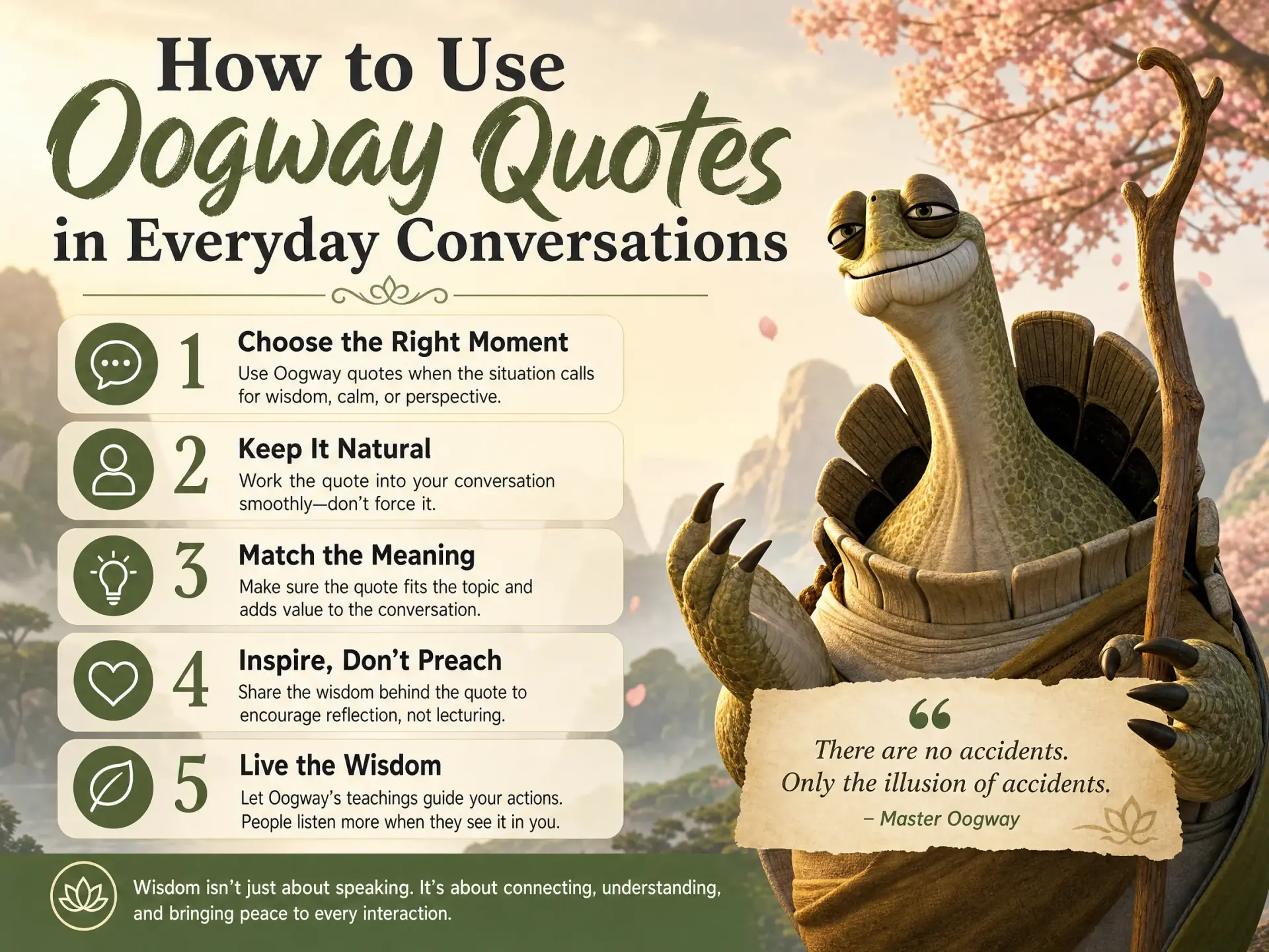 How to Use Oogway Quotes in Everyday Conversations