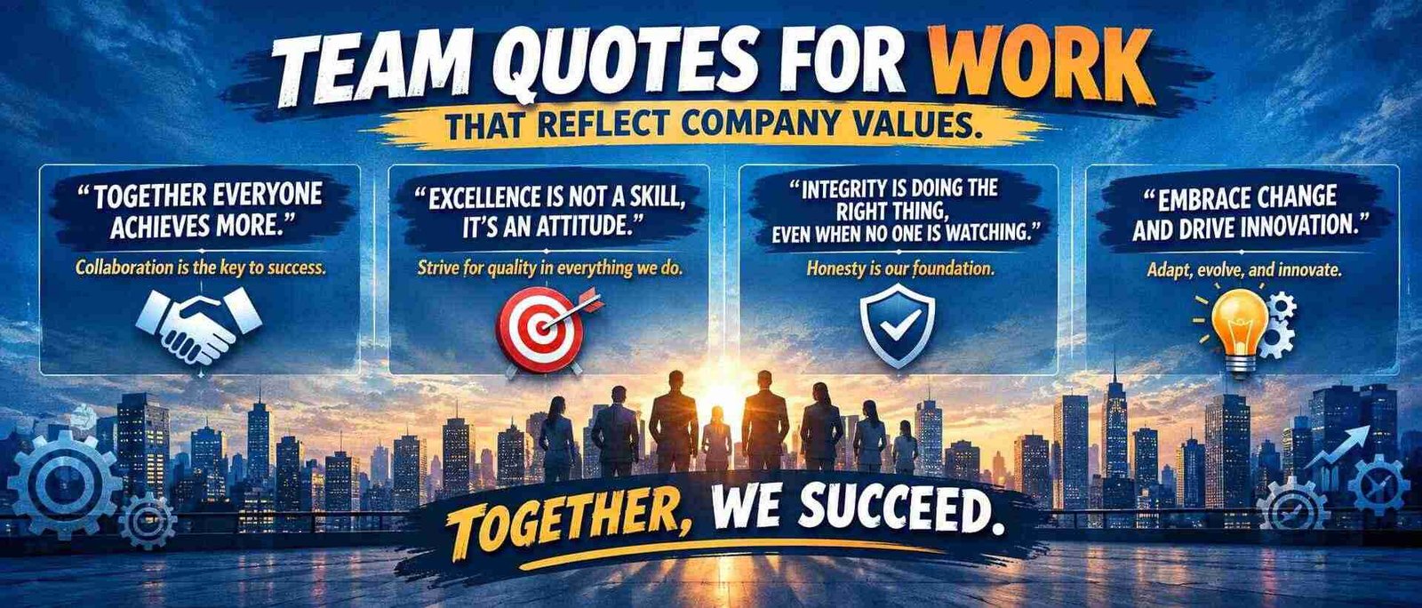 Team Quotes for Work That Reflect Company Values