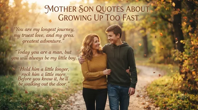 Mother Son Quotes About Growing Up Too Fast