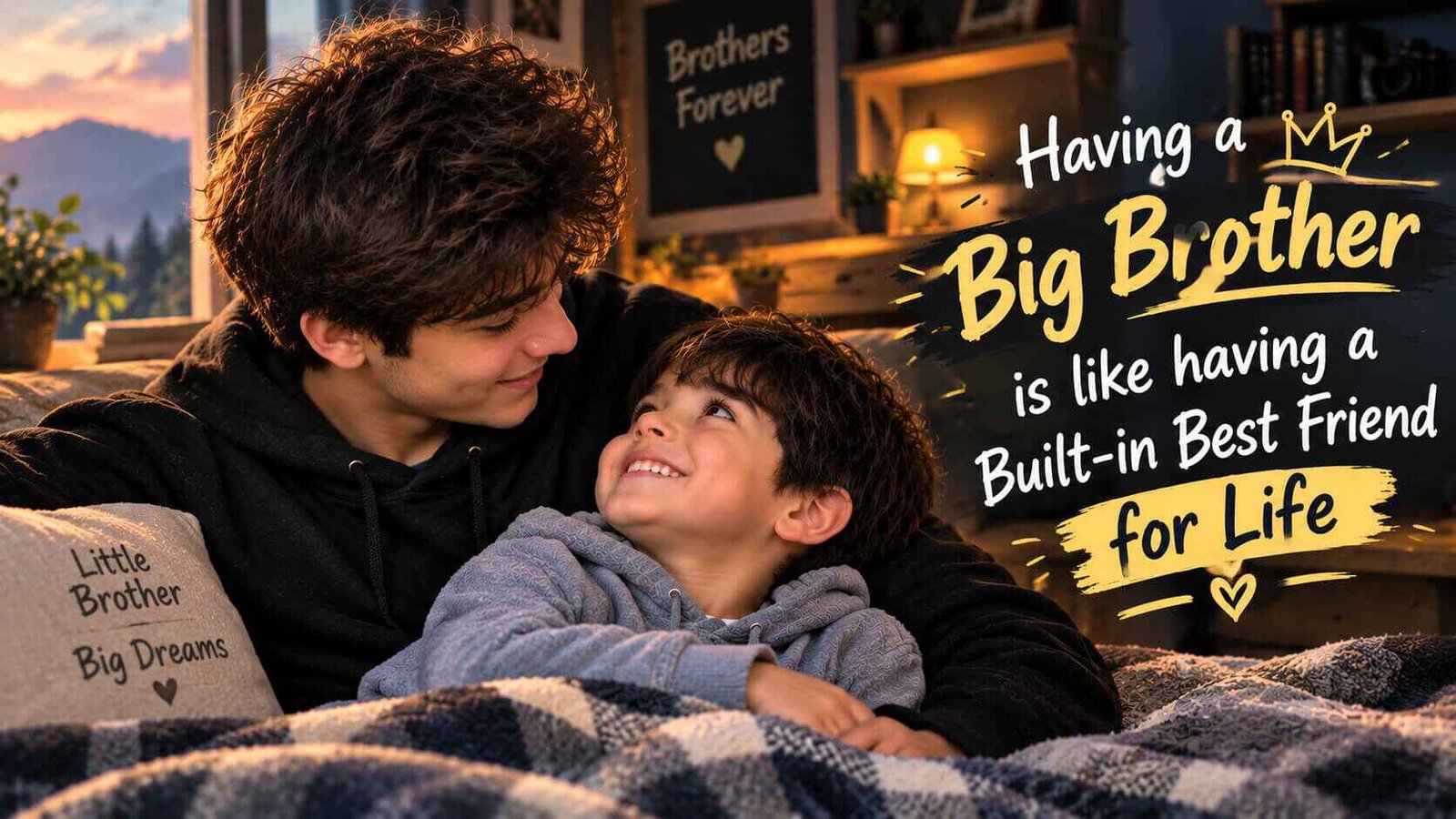 Cute Caption for Big Brother Ideas